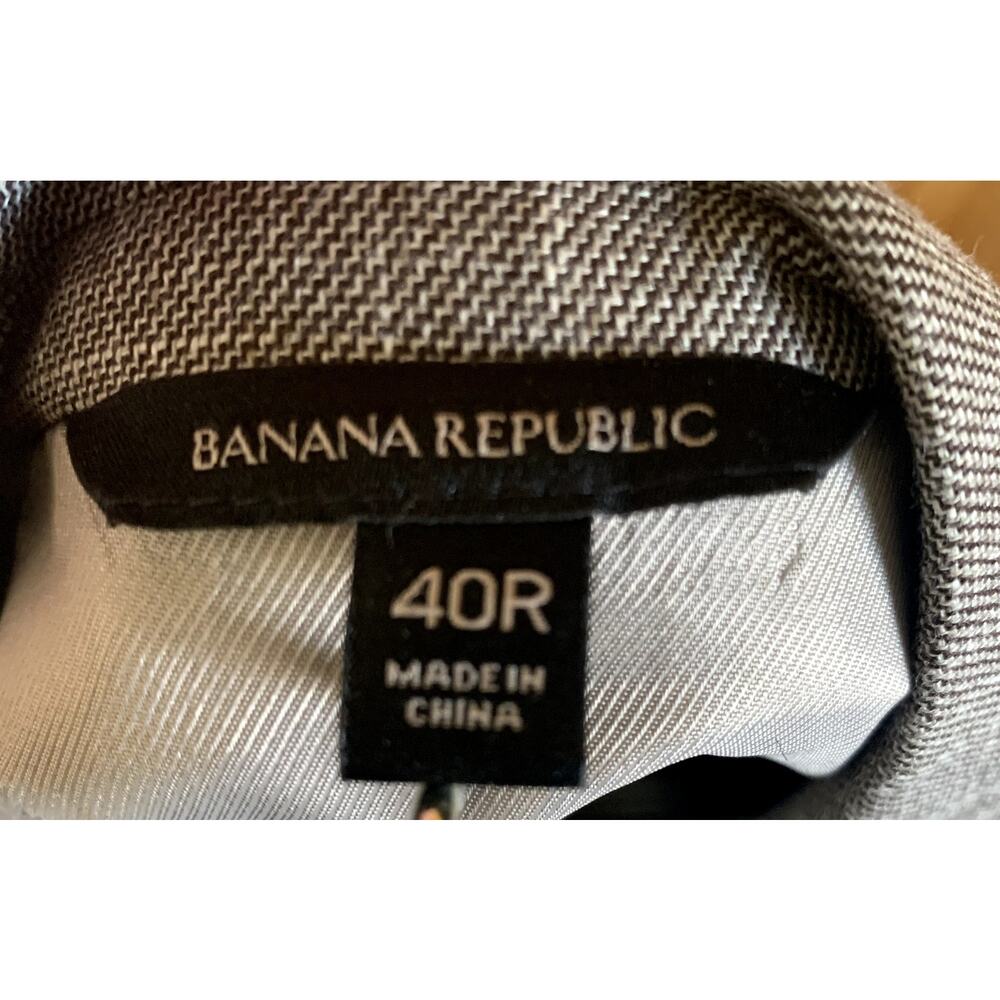 Banana Republic Cotton Blend Blazer Sport Coat Slim Fit Size 40R - Picture 3 of 15